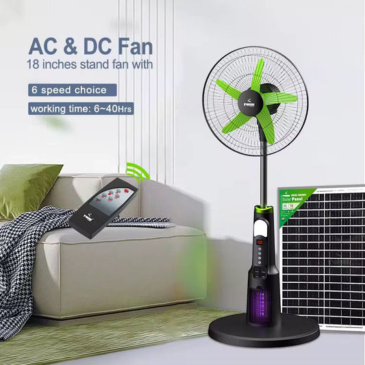 Ventilateur sur pied  18 pouces avec roulettes mobiles