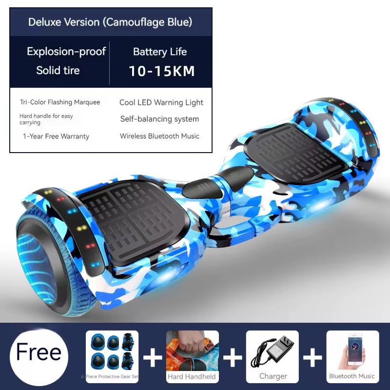 hoverboard connecté au design graffiti