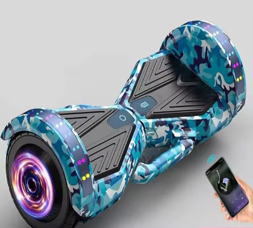 hoverboard connecté au design graffiti